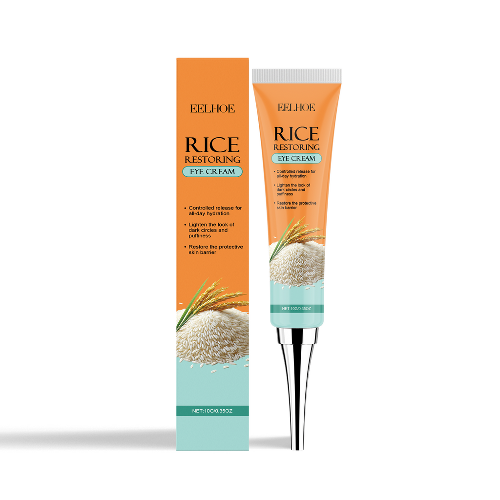 EELHOE Rice Eye Cream Eye Skin Care Brightening Eyes Moisturizing Repair Daily Eye Cream