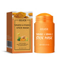 Ginger Yellow Mud Facial Mask Stick, Acne Removing Pore Shrinking Cleaning Solid Facial Mask