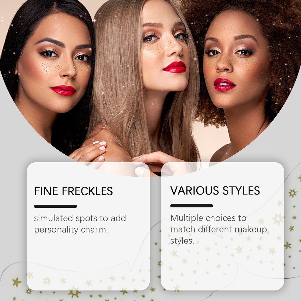 Eelhope Glitter Spot Tattooed Face Stickers Easily Create Natural Freckle Makeup Beauty Makeup