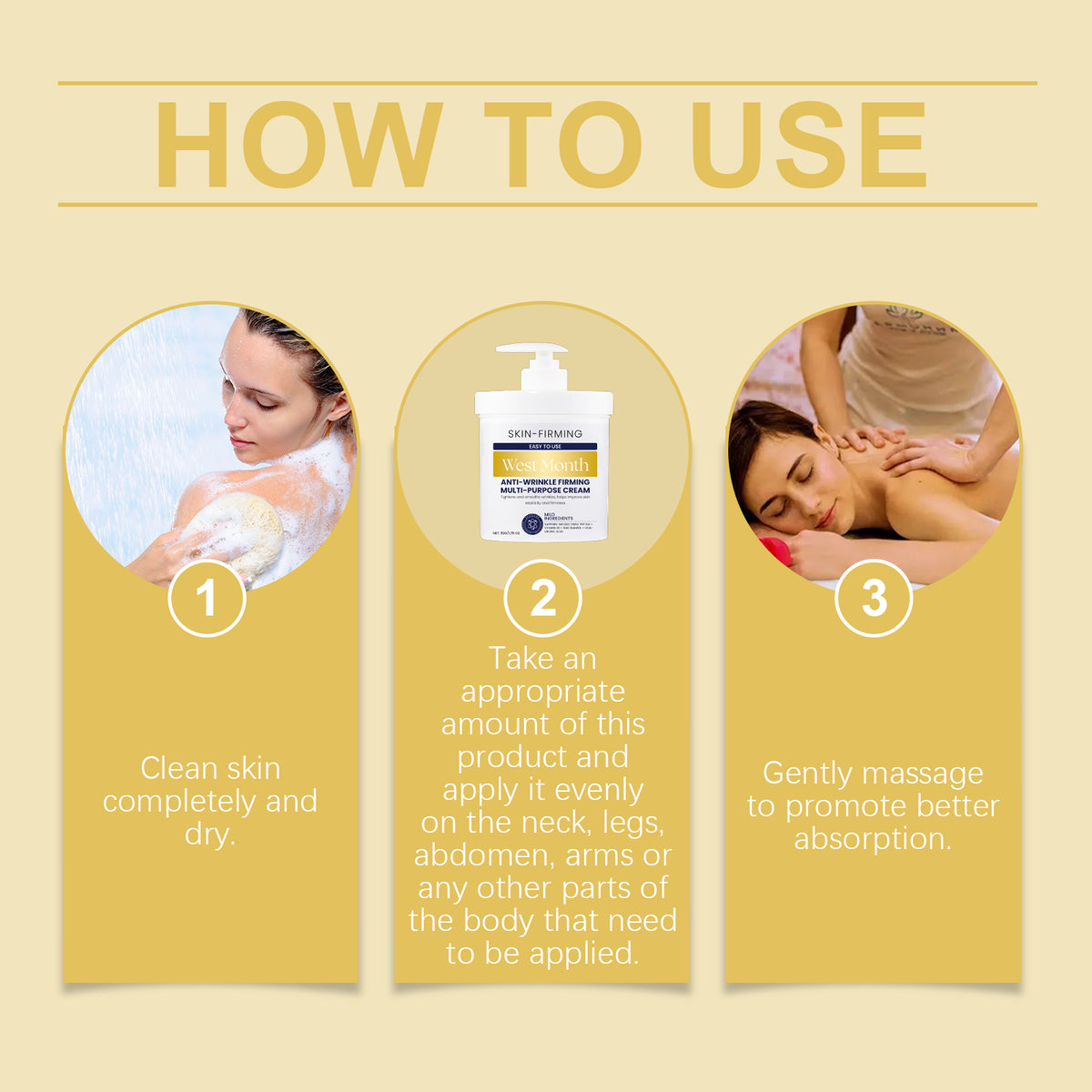 West&Month Skin Care Cream, Moisturizing Body Cream Moisturizing Skin Care Cream