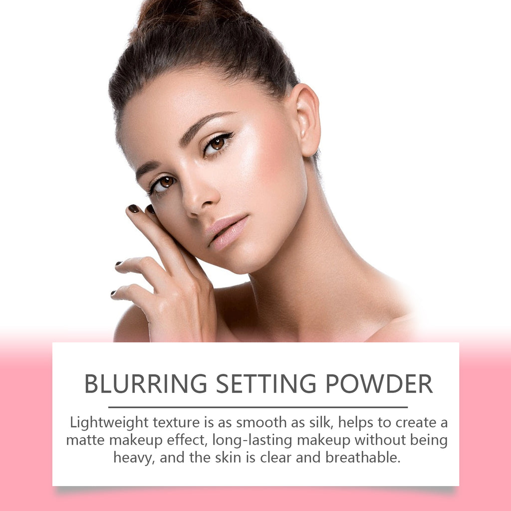 Eelhope The Setting Powder With Brush (Beige) Has A Natural, Light, Fine, Breathable And Snaky Look.