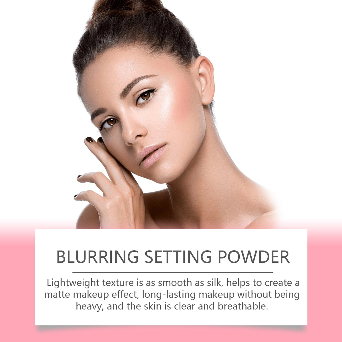 Eelhope The Setting Powder With Brush (Beige) Has A Natural, Light, Fine, Breathable And Snaky Look.