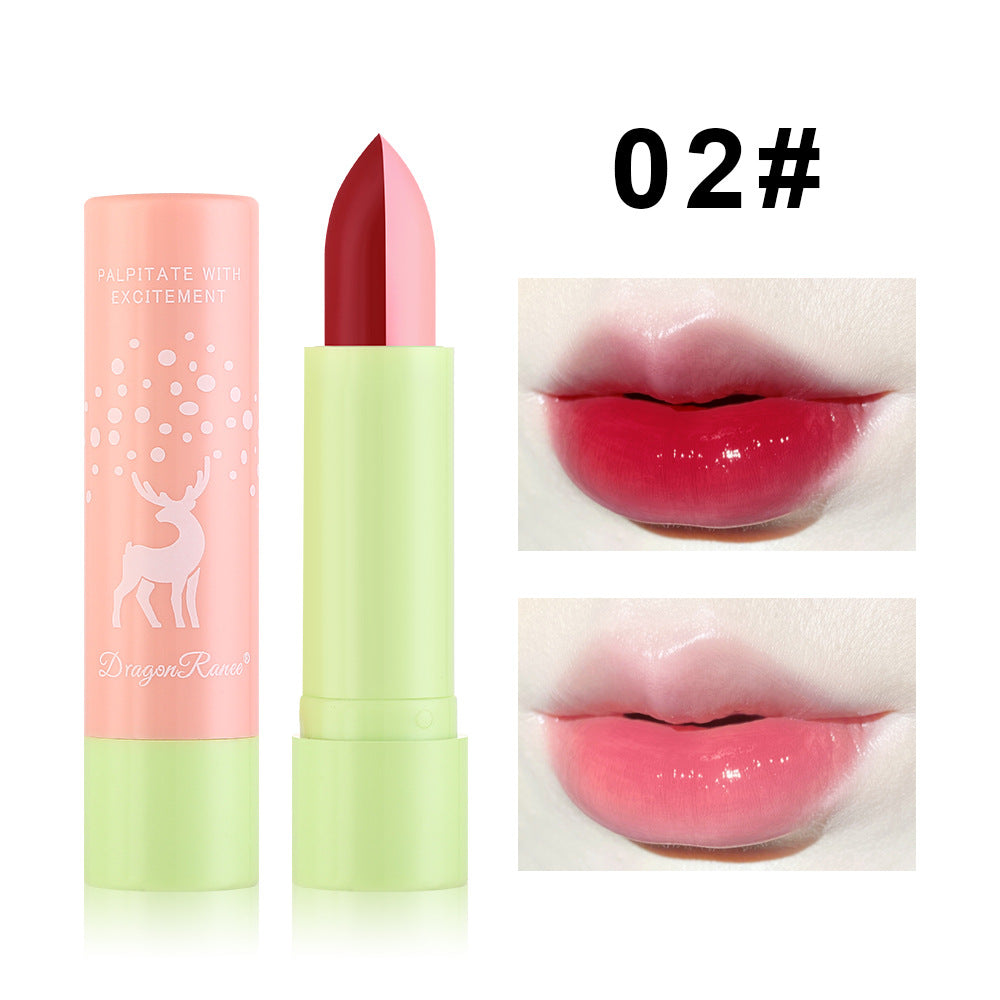 Macaron Color Changing Single And Double Color Lipstick Lipstick Lasting And Not Easy To Decolorize Biting Lip Moisturizing Warm Color Lipstick