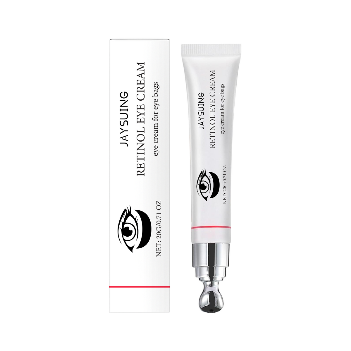 Jaysuing Retinol Eye Cream, Tightens Eye Skin And Lightens Fine Lines Moisturizing And Hydrating Eye Cream